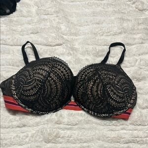 Very Sexy Push Up  Elegant VS Black Lace Bra